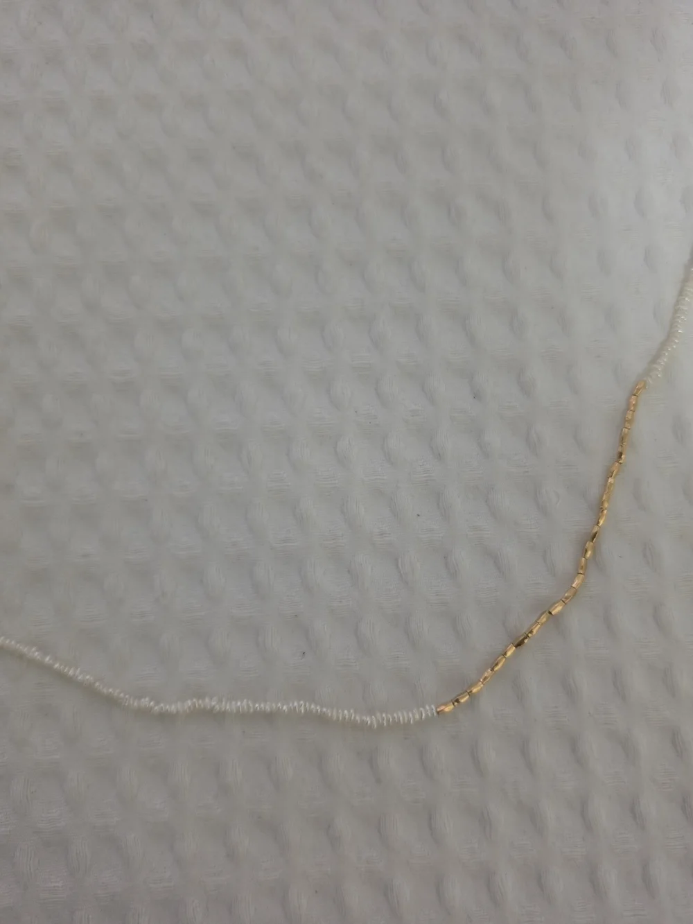 Monica Vinader Mini Nugget Pearl Beaded Necklace